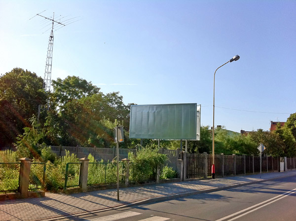 Billboard Świebodzin, Grottgera, PKS, PKP, euro12, 12m2